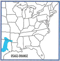Osage-orange map