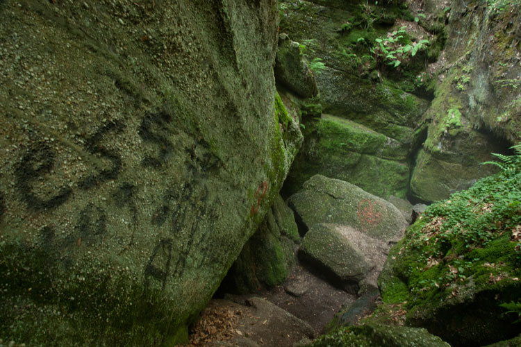 rocks at Nelson Ledges